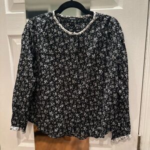 Madewell print-mix meadow floral shirt medium
